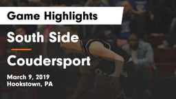 South Side  vs Coudersport  Game Highlights - March 9, 2019