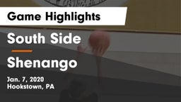 South Side  vs Shenango  Game Highlights - Jan. 7, 2020