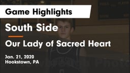 South Side  vs Our Lady of Sacred Heart  Game Highlights - Jan. 21, 2020