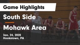 South Side  vs Mohawk Area  Game Highlights - Jan. 24, 2020