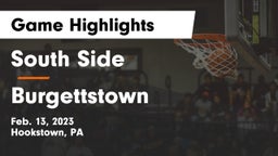 South Side  vs Burgettstown  Game Highlights - Feb. 13, 2023