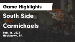 South Side  vs Carmichaels  Game Highlights - Feb. 16, 2023