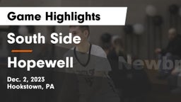 South Side  vs Hopewell  Game Highlights - Dec. 2, 2023