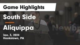 South Side  vs Aliquippa  Game Highlights - Jan. 3, 2024