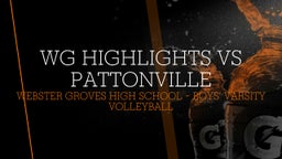 Webster Groves boys volleyball highlights WG Highlights vs Pattonville