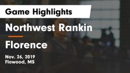 Northwest Rankin  vs Florence  Game Highlights - Nov. 26, 2019