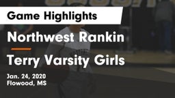 Northwest Rankin  vs Terry Varsity Girls  Game Highlights - Jan. 24, 2020