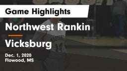 Northwest Rankin  vs Vicksburg  Game Highlights - Dec. 1, 2020