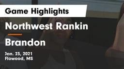Northwest Rankin  vs Brandon  Game Highlights - Jan. 23, 2021