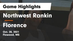 Northwest Rankin  vs Florence  Game Highlights - Oct. 28, 2021