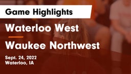 Waterloo West  vs Waukee Northwest  Game Highlights - Sept. 24, 2022