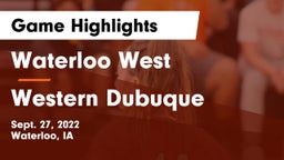 Waterloo West  vs Western Dubuque  Game Highlights - Sept. 27, 2022