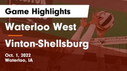 Waterloo West  vs Vinton-Shellsburg  Game Highlights - Oct. 1, 2022