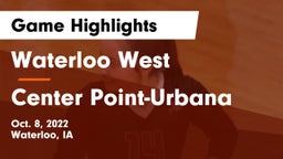 Waterloo West  vs Center Point-Urbana  Game Highlights - Oct. 8, 2022