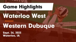 Waterloo West  vs Western Dubuque  Game Highlights - Sept. 26, 2023