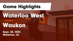 Waterloo West  vs Waukon  Game Highlights - Sept. 30, 2023