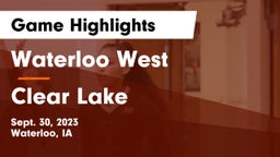 Waterloo West  vs Clear Lake  Game Highlights - Sept. 30, 2023