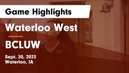 Waterloo West  vs BCLUW  Game Highlights - Sept. 30, 2023