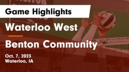 Waterloo West  vs Benton Community Game Highlights - Oct. 7, 2023