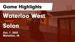 Waterloo West  vs Solon  Game Highlights - Oct. 7, 2023