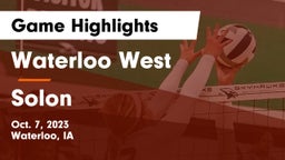 Waterloo West  vs Solon  Game Highlights - Oct. 7, 2023