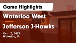 Waterloo West  vs Jefferson  J-Hawks Game Highlights - Oct. 10, 2023
