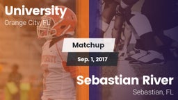 Matchup: University High vs. Sebastian River  2017