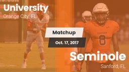 Matchup: University High vs. Seminole  2017