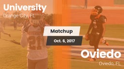 Matchup: University High vs. Oviedo  2017