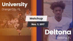 Matchup: University High vs. Deltona  2017