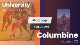 Matchup: University High vs. Columbine  2018
