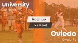 Matchup: University High vs. Oviedo  2018
