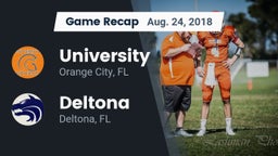 Recap: University  vs. Deltona  2018