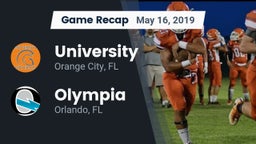 Recap: University  vs. Olympia  2019