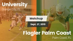Matchup: University High vs. Flagler Palm Coast  2019