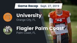Recap: University  vs. Flagler Palm Coast  2019