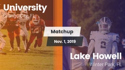 Matchup: University High vs. Lake Howell  2019
