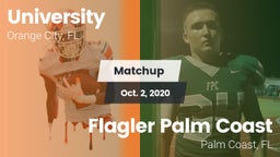 Matchup: University High vs. Flagler Palm Coast  2020