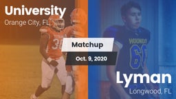 Matchup: University High vs. Lyman  2020
