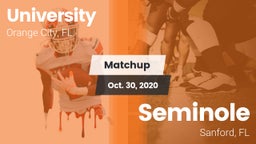 Matchup: University High vs. Seminole  2020