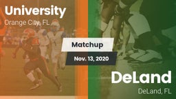 Matchup: University High vs. DeLand  2020