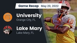 Recap: University  vs. Lake Mary  2022