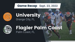 Recap: University  vs. Flagler Palm Coast  2022