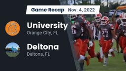 Recap: University  vs. Deltona  2022
