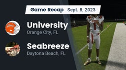 Recap: University  vs. Seabreeze  2023