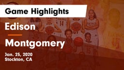 Edison  vs Montgomery  Game Highlights - Jan. 25, 2020