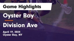 Oyster Bay  vs Division Ave  Game Highlights - April 19, 2024