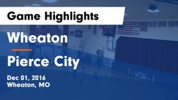 Wheaton  vs Pierce City  Game Highlights - Dec 01, 2016