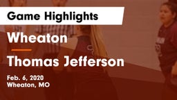 Wheaton  vs Thomas Jefferson Game Highlights - Feb. 6, 2020