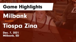 Milbank  vs Tiospa Zina  Game Highlights - Dec. 7, 2021